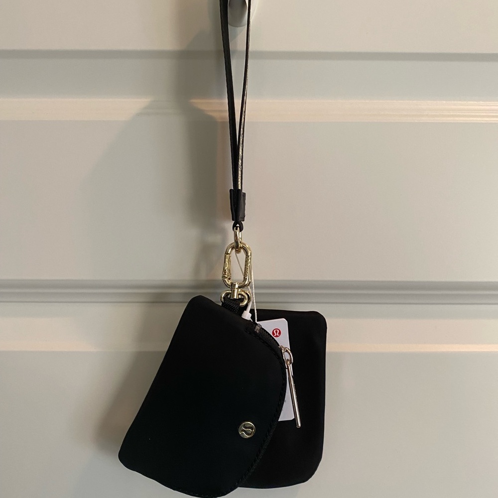 Lululemon Black Wristlet with Dual Pouches